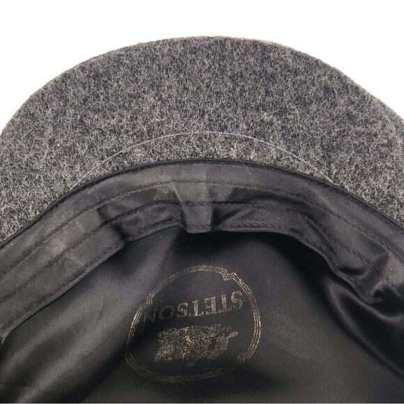 Stetson Gray Wool Newsboy Peaky Blinders Classic Cap - Picture 11 of 12